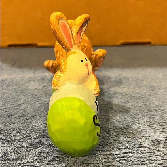 Spring Bunny Decor with Colorful Eggs - Picture 2 of 8